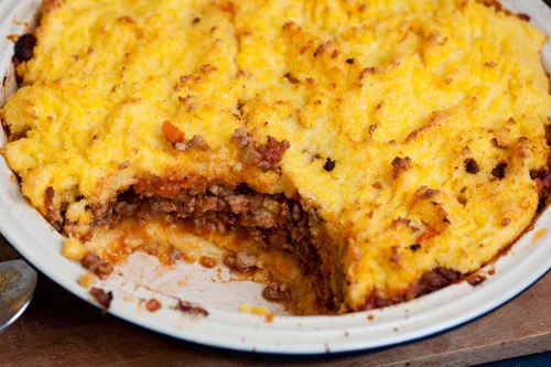 ZAPIEKANKA BOLOGNESE Z POLENTĄ