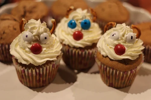 Muffinki cynamonowe Rudolfy