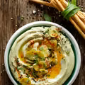 Przepis na hummus z bobu.  Super pasta do warzyw lub kanapek.