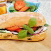 Warstwowa ciabatta z warzywami