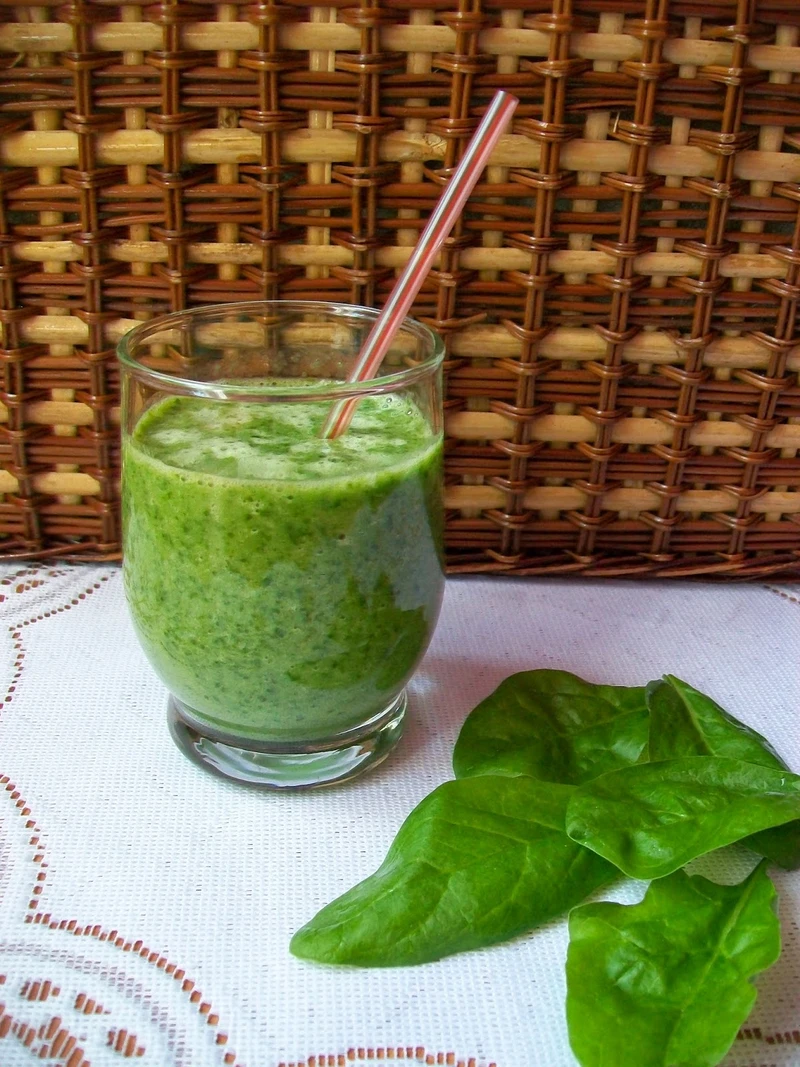 Koktajl szpinakowo-bananowy