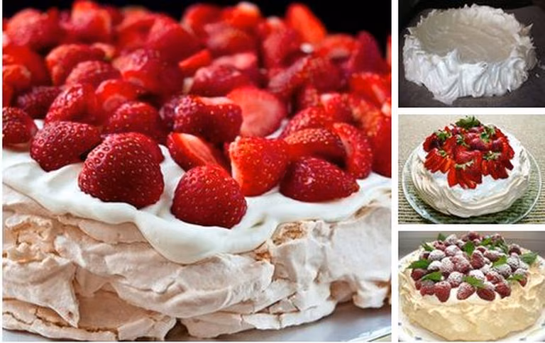Pyszna pavlova z truskawkami