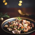 Kaszotto z pieczarkami -