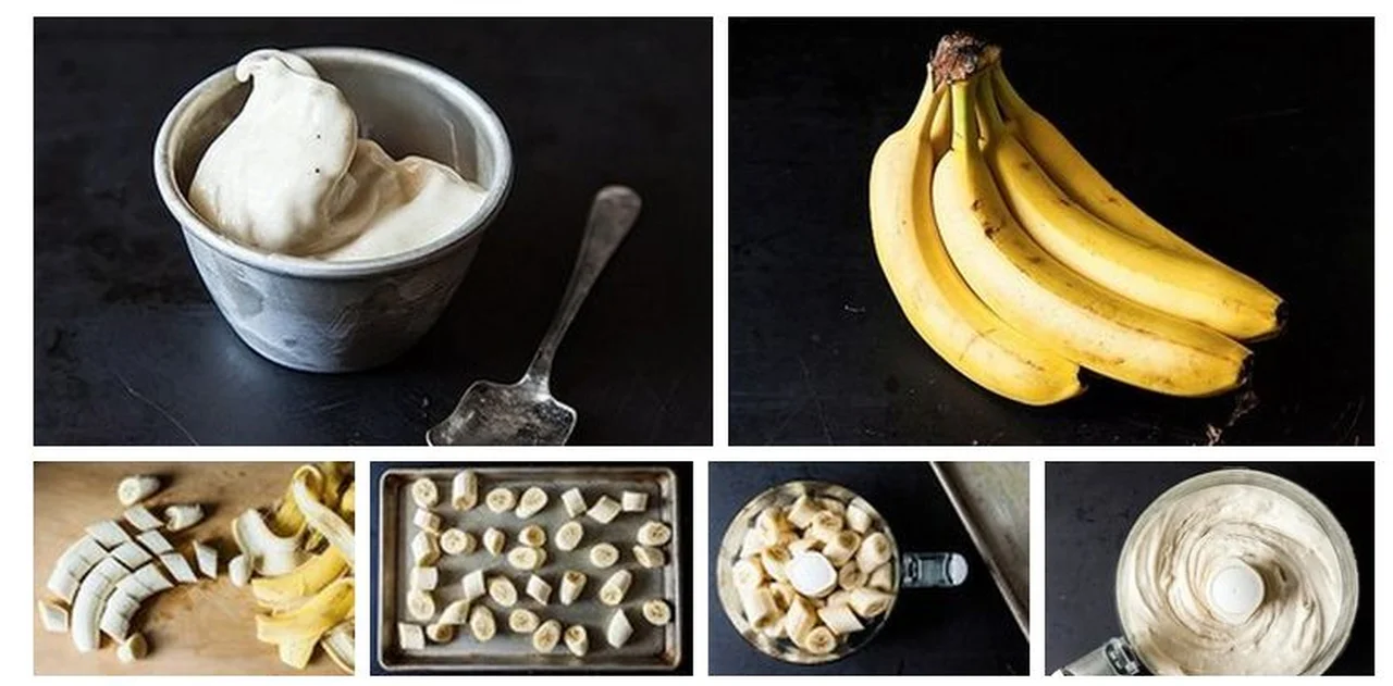 Lody z bananów - tylko 2 składniki
