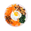 Wegetariański bibimbap z tofu