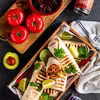Burrito z wołowiną, czarną fasolą i papryką chipotle