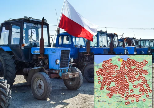 20 marca "Polska stanie"! Rolnicy ruszają z gigantycznymi blokadami (MAPA)