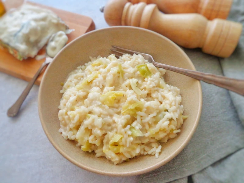 Risotto z gorgonzolą i kapustą