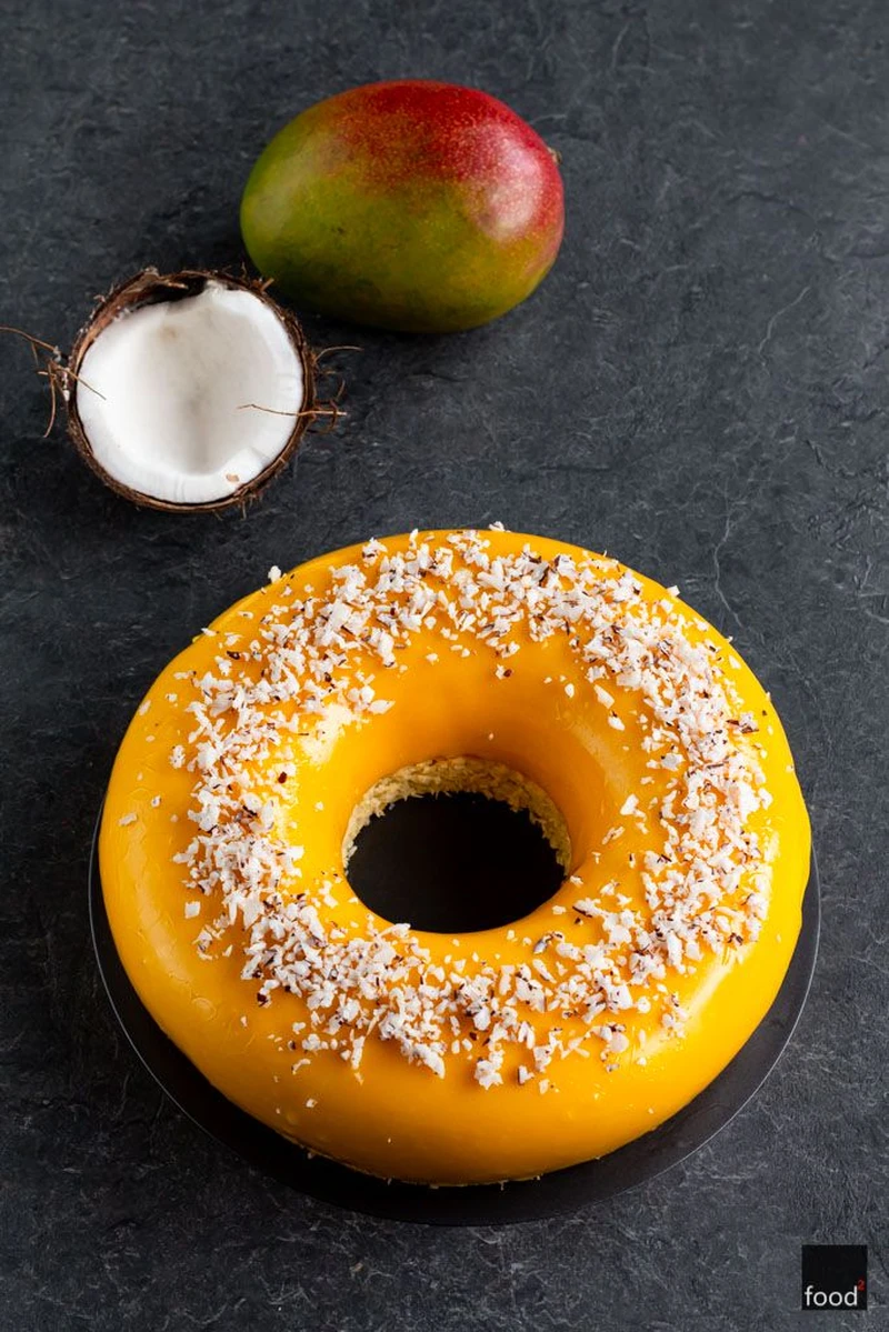 Entremet z mango i kokosem na 8. urodziny bloga - food²