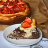 Sernikobrownie z truskawkami