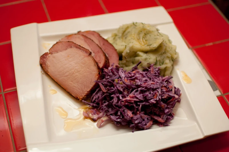 Pieczony schab peklowany