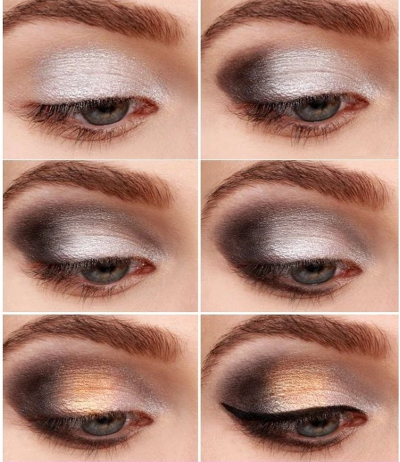 Make up w kolorach ziemii i połysku