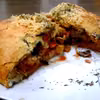 Vege Calzone (faszerowane smażonym tofu i warzywami )