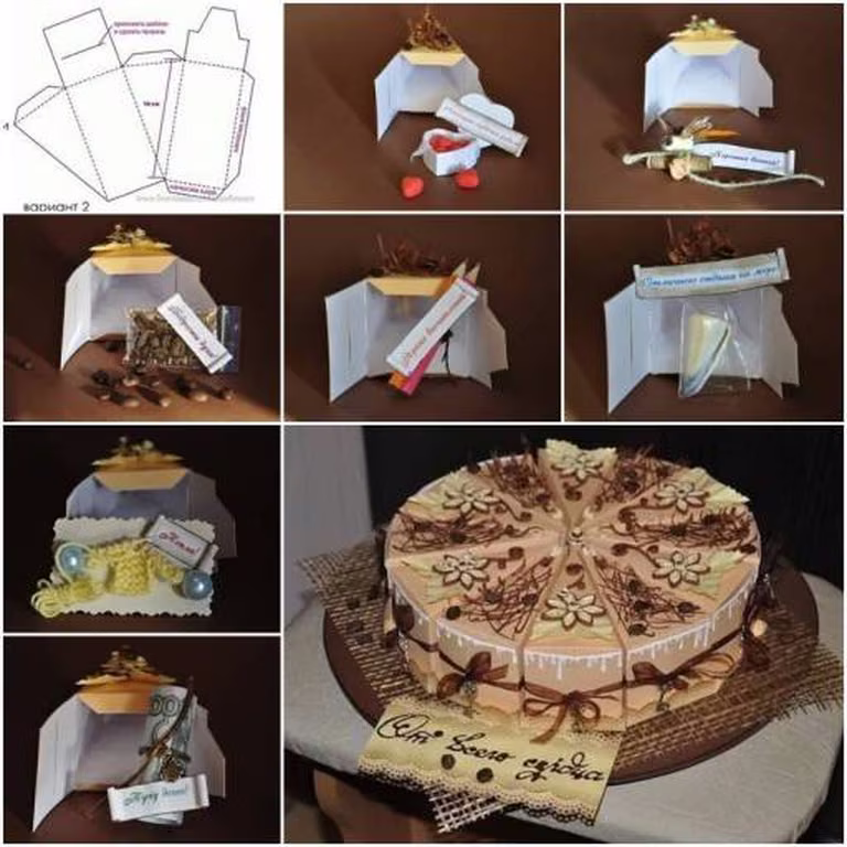 Tort z prezentami