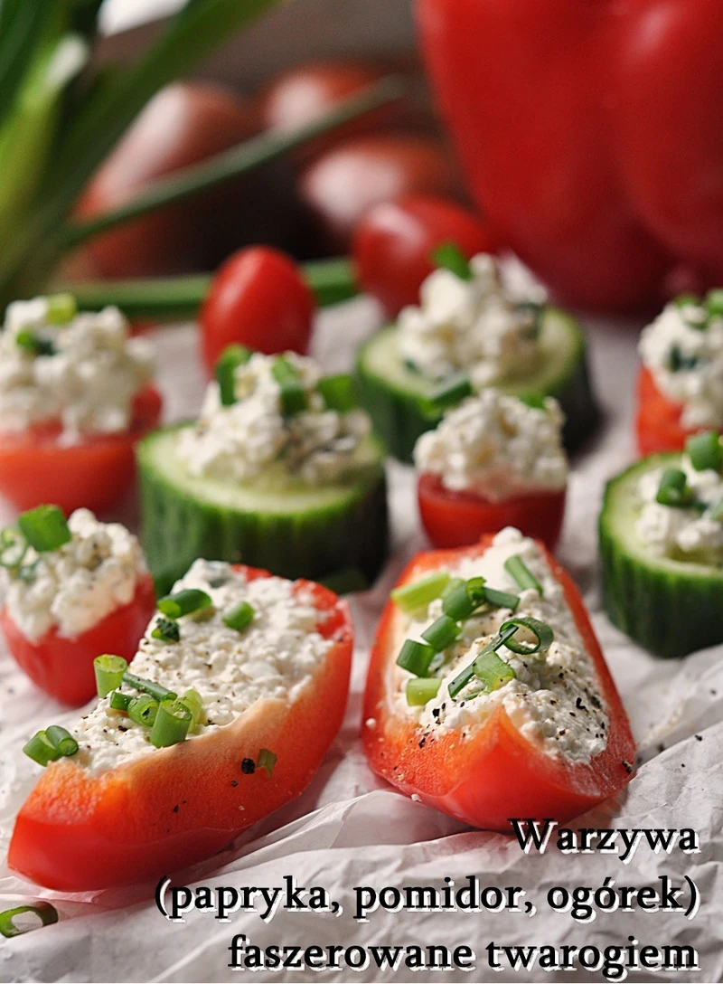 Warzywa faszerowane twarogiem