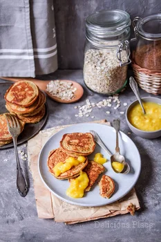 Placuszki bananowo-owsiane