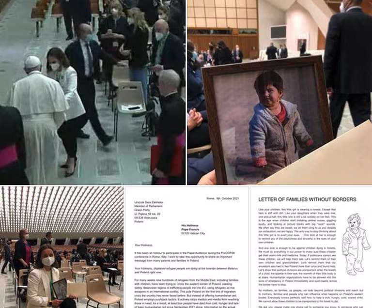 Papież Franciszek dostał listy i zdjęcia dzieci z granicy z białorusko-polskiej.