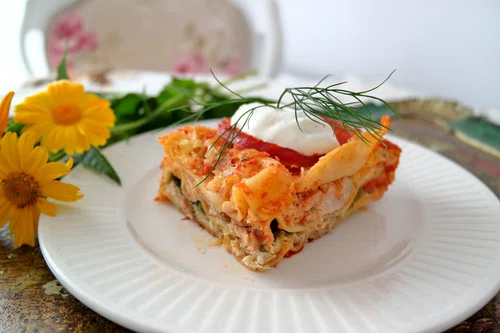 Enchilasagne z kurczakiem