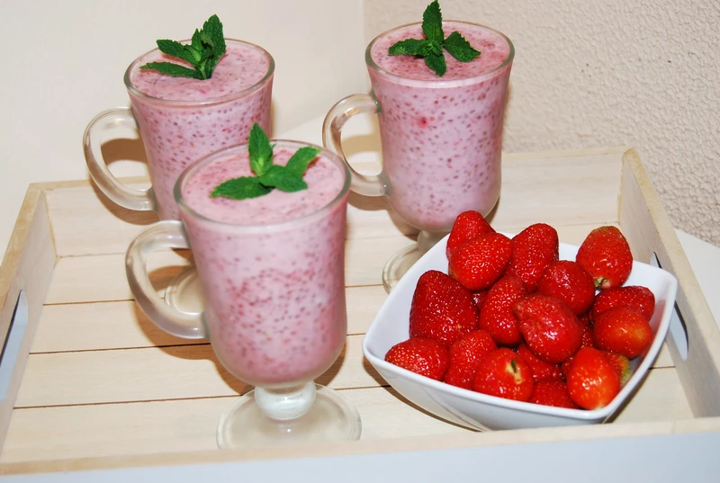 Deser truskawkowy z chia