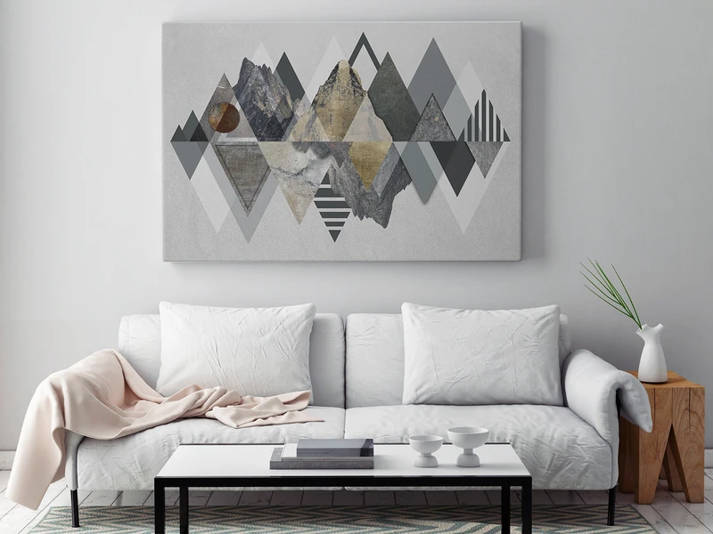 Majestatyczność gór - nowoczesny obraz na płótnie - 120x80 cm
