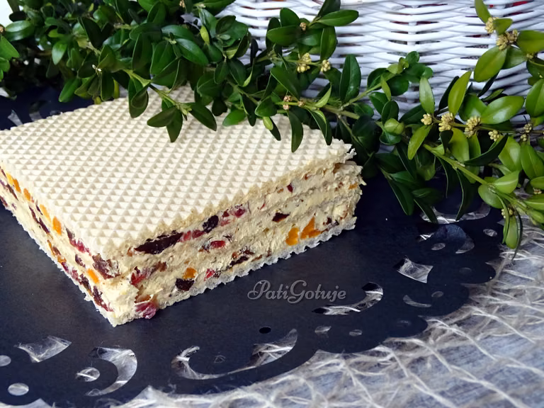 Mazurek z bakaliami w waflu - hit Wielkanocy !!!