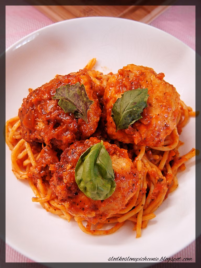 Spaghetti zapiekane z pulpecikami