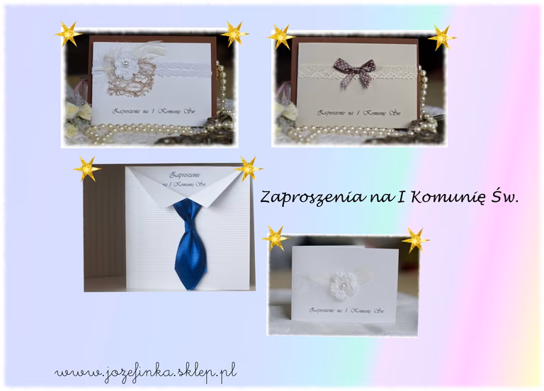 Zaproszenia na I Komunię Św.