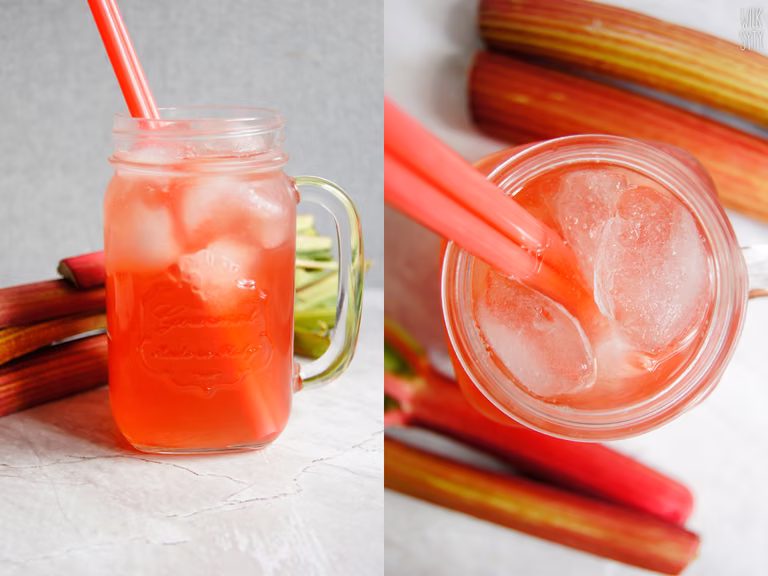 Lemoniada rabarbarowa (3 składniki)