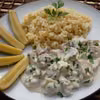 Kurczak z mascarpone i pieczarkami