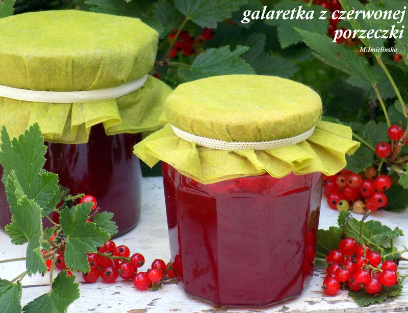 galaretka z czerwonej porzeczki