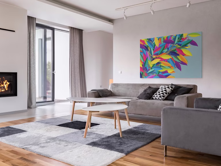 LISTOWIE - NOWOCZESNY OBRAZ NA PŁÓTNIE - 120X80 CM