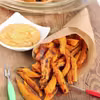 Pieczone frytki z batatów