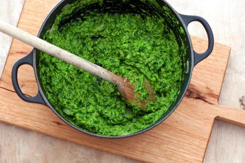 KUSZĄCO ZIELONE GROSZKOWE PUREE