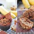 MUFFINY BANANOWE Z KRÓWKAMI I ORZECHAMI