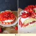Biszkopt z truskawkami/ Strawberry Sponge Cake
