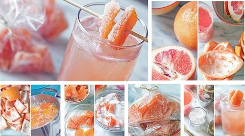 Kandyzowane skórki grejpfruta