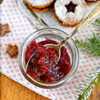 Dżem żurawinowy z goździkami i skórką pomarańczy bez cukru