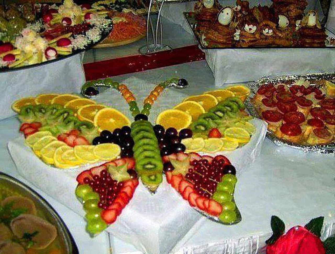 Cudne dekoracje z jedzenia
