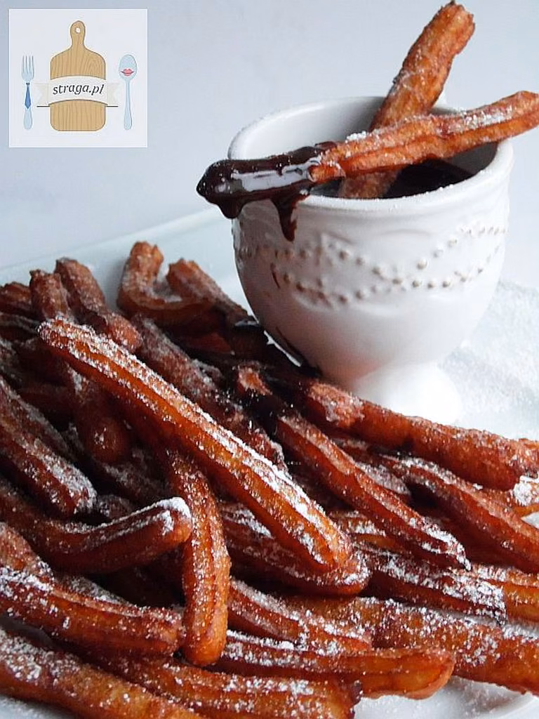 Churros na soku pomarańczowym