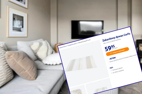 Ten dywan z Action zrobi robotę w każdym salonie! Tylko 60 zł, wygląda jak z katalogu, a czyszczenie to pestka