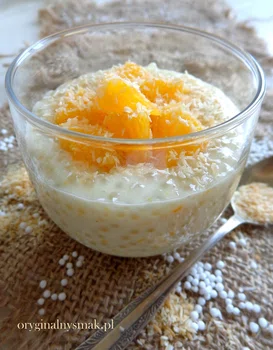 Kokosowo-pomarańczowy pudding z tapioki