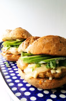 Burgery z ryżu i pieczarek