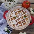 Tarta z budyniem i jabłkami