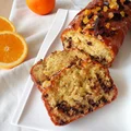 Pomarańczowe ciasto z czekoladą i płatkami owsianymi