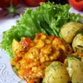 AROMATYCZNY KURCZAK CURRY Z PAPRYKĄ, KUKURYDZĄ I ANANASEM