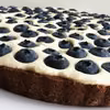Tarta bez pieczenia z borówkami