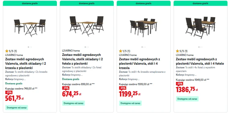 Zdjęcie -25% na meble ogrodowe jeszcze tylko przez 2 dni! Zestawy z Lidla rozchodzą się jak ciepłe bułeczki #10