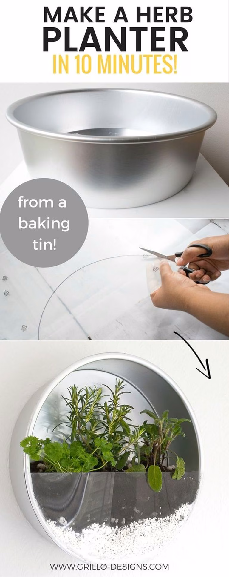 Efektowna doniczka na zioła-DIY