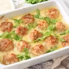 Pieczone klopsiki pod beszamelem