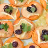 Pieczone bataty z serem brie i żurawiną